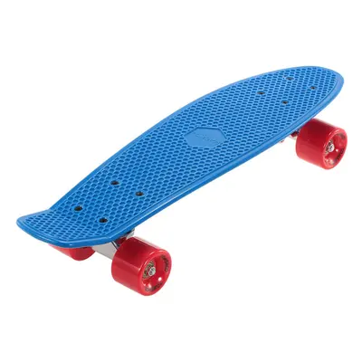 (Blue) Inch Skateboard Cruiser Board PU Wheels Skate Complete Deck