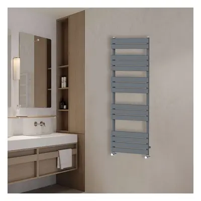 (1600x600mm) NRG Flat Panel Heated Towel Rail Bathroom Rad Radiator Anthracite