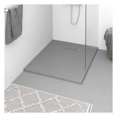 vidaXL Shower Base Tray SMC Grey 100x80 cm Modern Bathroom Shower Receptor