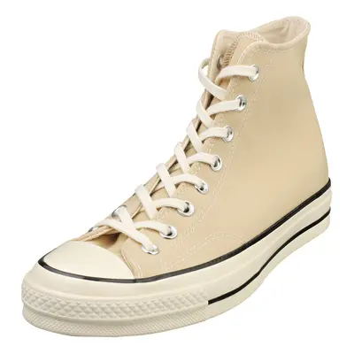 (10.5) Converse Chuck Hi Unisex Casual Trainers in Oat Milk