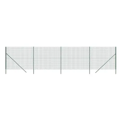 (green, 2.2 x m) vidaXL Wire Mesh Fence Garden Wire Fencing Mesh Outdoor Fence Galvanised Steel