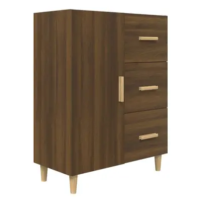 (brown oak) vidaXL Sideboard White Engineered Wood Cupboard Storage Cabinet Multi Colours