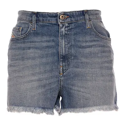 (W30) DIESEL DE NICO RK84X Women Denim Shorts Raw edge Slim