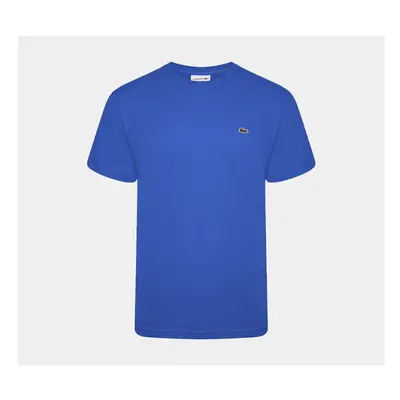 (Blue, M) Lacoste Crew Neck Cotton Jersey T-shirts S-3XL