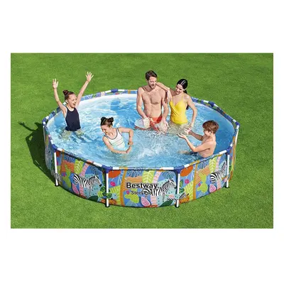 Round Frame Swimming Pool Above Ground For Kids & Adults Garden Patio