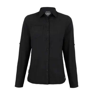 (20 UK, Black) Craghoppers Womens/Ladies Expert Kiwi Long-Sleeved Shirt