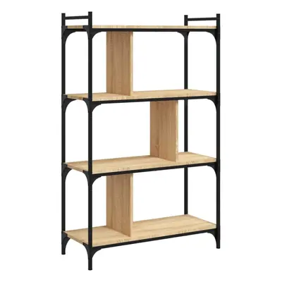 (sonoma oak, x x cm) vidaXL Bookcase Office 6-Tier Book Shelf Rack Storage Cabinet Engineered Wo