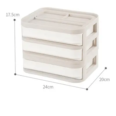 (#04) Plastic Cosmetic Drawer Makeup Organizer Jewelry Container