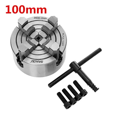 (100mm) Lathe Chuck 80/100/125mm Jaw Independent Hardened Reversible Tool