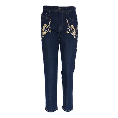 (W27 L26) DIESEL BLACK GOLD TYPE BG8YL Womens Denim Jeans Embroidery Blue Pant Italy