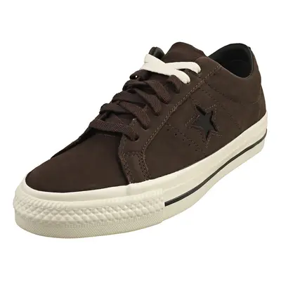 (8) Converse One Star Pro Ox Mens Fashion Trainers in Coffee Nut Egret Black