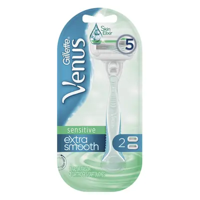 Gillette Venus Extra Smooth Sensitive Women's Razor - Handle + Blade Refills