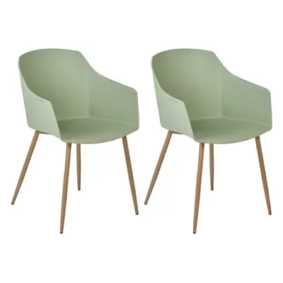 Set of Dining Chairs FONDA II Light Green