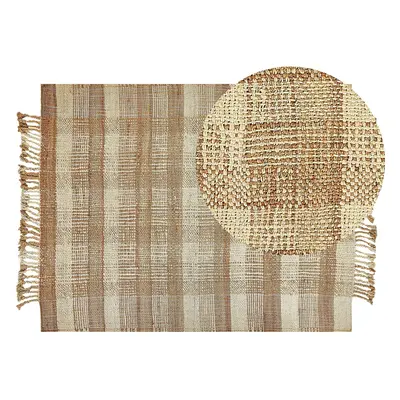 Jute Area Rug x cm Beige BERISSA