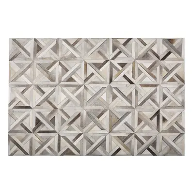 Cowhide Area Rug x cm Brown and Beige TAYTAN