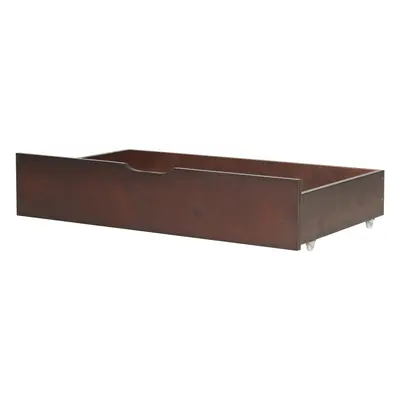 Set of Bed Storage Drawers RUMILLY Wood Dark Wood