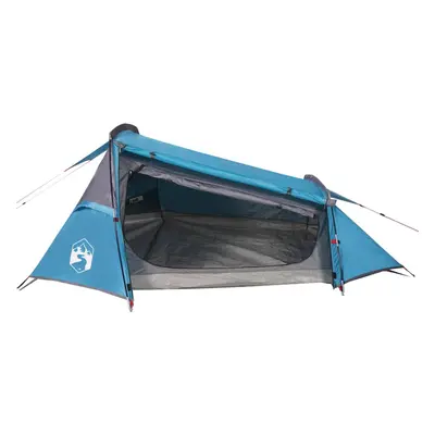 vidaXL Camping Tent Tunnel 2-Person Lightweight Tent Dome Tent Blue Waterproof