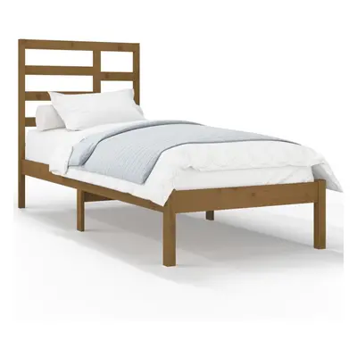 (honey brown, x cm) vidaXL Bed Frame Bed Base Bedstead Bedroom Mattress Foundation Solid Wood