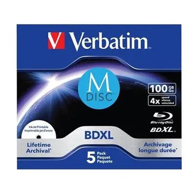 Verbatim 100GB 4x MDISC BDXL Lifetime archival - pack JC