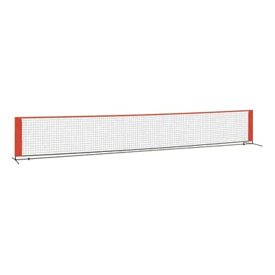 (600 x x cm) vidaXL Tennis Net Black and Red Polyester Portable Net Garden Multi Sizes