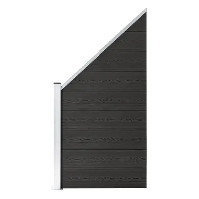 vidaXL Garden Fence WPC x (105-180) cm Grey Outdoor Backyard Fencing Panel