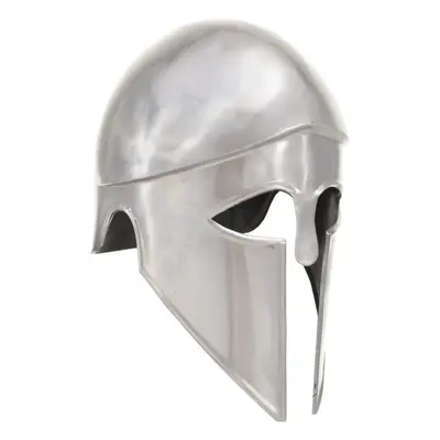 vidaXL Greek Medieval Knight Helmet LARP Replica Silver Steel Armour Weapon