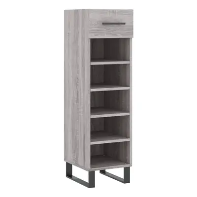 (grey sonoma) vidaXL Shoe Cabinet Shoe Storage Shelf Shoe Rack Grey Sonoma Engineered Wood