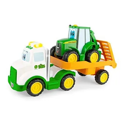 Farmin' Friends Hauling Tractor Toy Set, Farm Set for Toddlers, Push Along Toys for Children, Ba