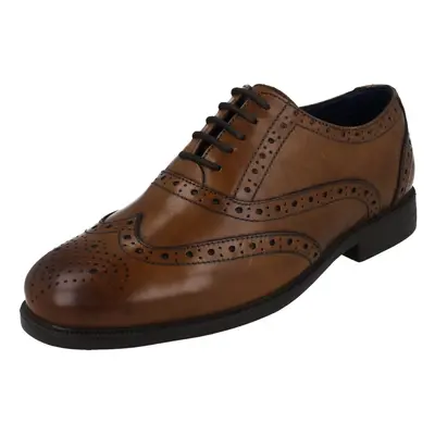 (Brown, UK 9.5) Mens Padders Lace Up Brogue Shoes Oxford