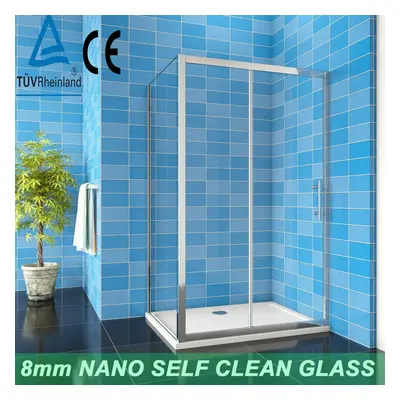 (Door width: 1500mm 8mm NANO clean glass; Side Panel: 800mm; tray: no tray) Shower Enclosure Wal