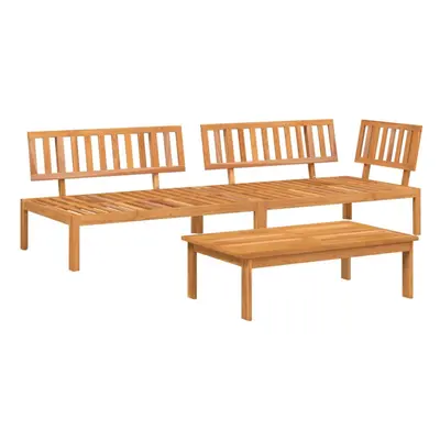 vidaXL Garden Pallet Sofa Set Piece Outdoor Pallet Sofa Solid Wood Acacia