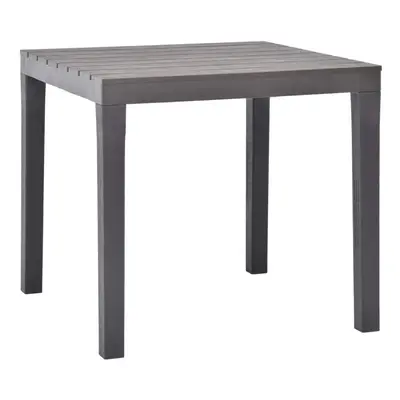 Garden Table Mocca 78x78x72 cm Plastic