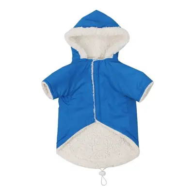 (Blue, L) Adjustable Windproof Warm Dog Clothes Close-fitting Design Upgrade Polyester Taffeta M