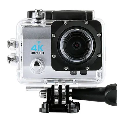 (Light Gray) Sports Action Camera DV Wifi 4K 2.7K Inch Screen Degree Wide Angle Lens