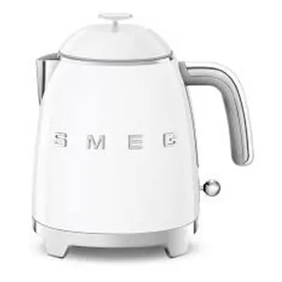 Smeg KLF05WHUK Retro Mini Kettle, Anti-Slip, 0.8L- White