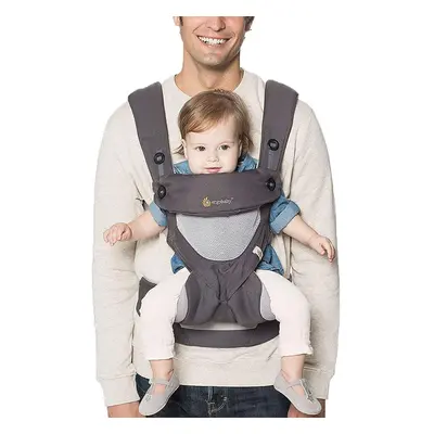 Ergobaby Baby Carrier for Toddler, Cool Air Carbon Grey, 4-Position Ergonomic Child Carrier and 