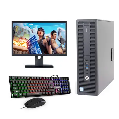 Fcs Fast Gaming Hp Bundle Tower Pc Full Set Computer System Intel I3 8Gb 1Tb Gt730