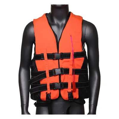 (Orange, 2XL) Adult Kids Life Jacket Kayak Ski Buoyancy Aid Vest Sailing Watersport