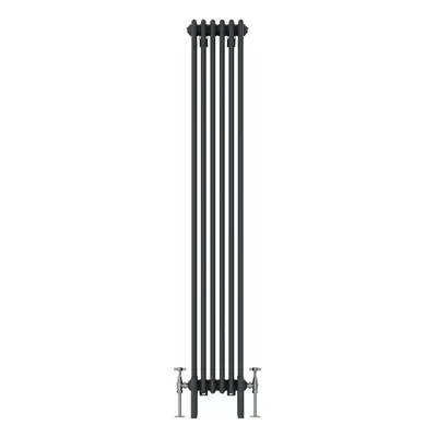 (1800x290mm, Anthracite) NRG Traditional Cast Iron Style Style Radiator Four Column Designer Bat