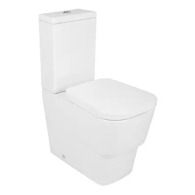 NRG Bathroom Toilet WC Close Coupled Toilet and Cistern Compact Soft Close UF Seat