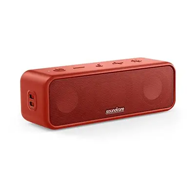 3 by Anker, Bluetooth Speaker with Stereo Sound, Pure Titanium Diaphragm Drivers, 24H Playtime, 