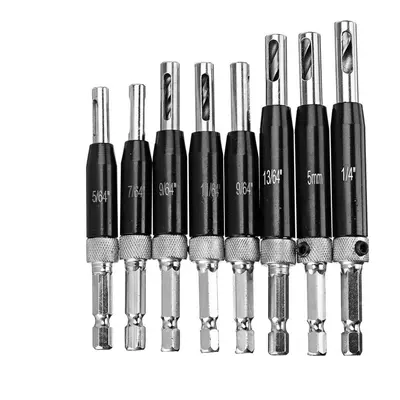 (8#) 8pcs 16pcs Self Centering Door Hinges Drill Bit Hole Puncher Reaming Tool Countersink Drill