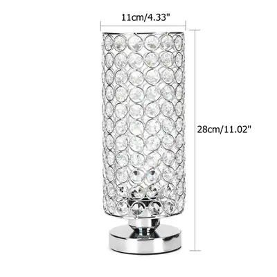 (E26 US Plug) Modern Design Table Lamp Crystal Dimmer Lounge Bedside Table Light Home E27/E26