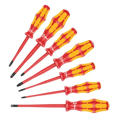 Wera Screwdriver Set Kraftform PlusSerie 100" 160iSS-7 pcs, Red-Yellow