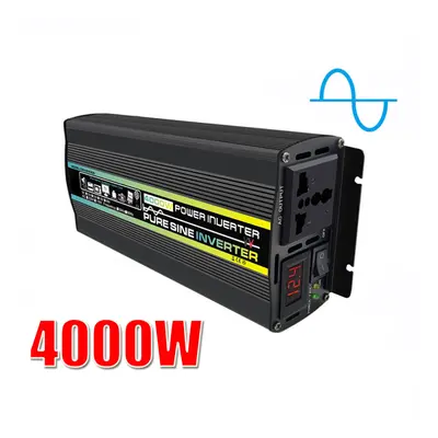 (DC 12V, 4000W) Pure Sine Wave Inverter 12V/24V/48V/60V To AC 110V 220V 8000/6000/4000/3000W Vol