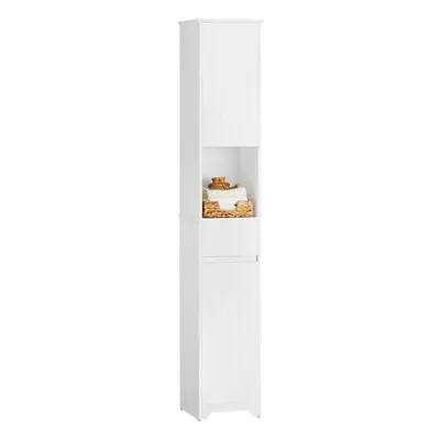 SoBuy BZR109-W, Bathroom Tall Cabinet Tall Cupboard Bathroom Storage