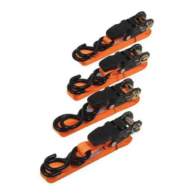 QTY 4m x 25mm Cargo Lash Tie Down Straps 250KG Rubber Handle