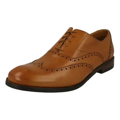 (UK 7, Tan (Brown)) Mens Clarks Brogue Detailed Lace Up Shoes Edward Walk - G Fit