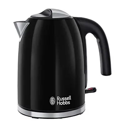 Russell Hobbs Stainless Steel Electric Kettle, 1.7 Litre, Black