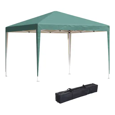 Outsunny x 3m Garden Pop Up Gazebo Marquee Party Tent Wedding Canopy Green